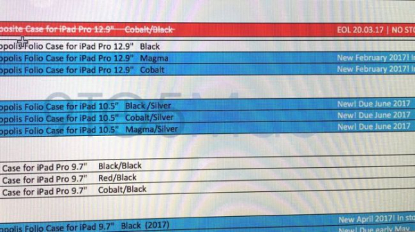 Скриншот указывает на iPad Pro 2 10.5 в июне!